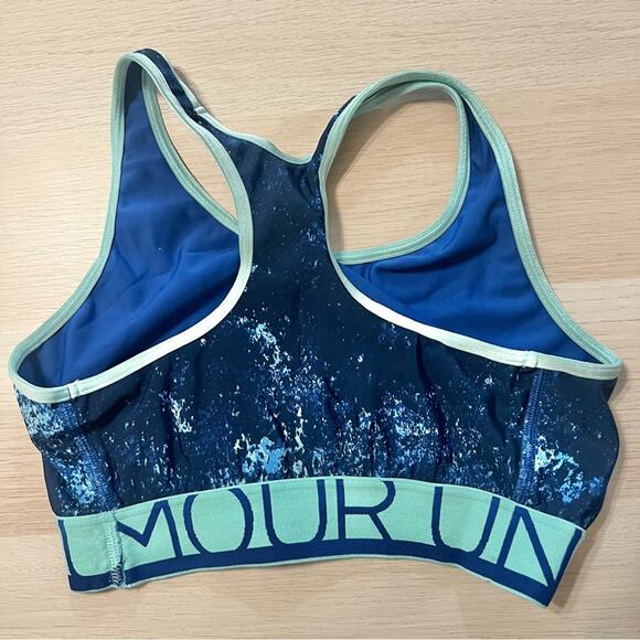 Under Armour Blue Print Sports Bra - Picture 2 of 2